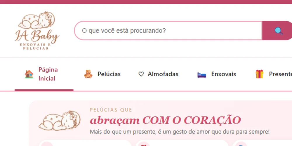 Loja virtual IA Baby no ar